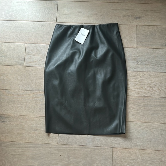 Wolford Faux Leather Pencil Skirt